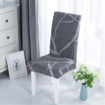 Linghhang - housse de chaise de salle à manger, housse de chaise imprimée en patchwork, lavable, extensible, ... Linghhang - housse de chaise de salle à manger, housse de chaise imprimée en patchwork, lavable, extensible, ...