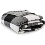 Linghhang - plaid polaire 130x150cm couverture laine douce confortable pour hiver super chaude, plaid ...