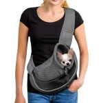 Linghhang - sac de transport chien sac bandoulire filet respirant pour chien et chat chiot paule pour ...