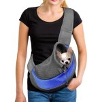 Linghhang - sac de transport chien sac bandoulire filet respirant pour chien et chat chiot paule pour ...