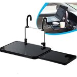 Linghhang - support pour ordinateur voiture table pour ordinateur pliable avec tiroir pour volant si�ge ...