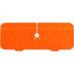 Linghhang - tapis d'�gouttage pour poign�e de robinet (orange), tapis de robinet en silicone pour �vier, ...