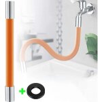 Linghhang - tube extension de robinet 50cm tuyau de pulv�risation extension rotation � 360� pour cuisine ...