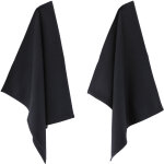 Lot de 2 torchons cuisine nid d'abeille pure kitchen waffle