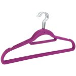 Lot de 5 cintres floqu velours