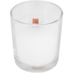 Bougie parfume mche en bois sleek de parafine fleur de coton