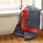 Linnea - couette polyester cocoon bicolore fibre creuse silicone chaud (hiver) 240x220 cm