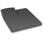 Drap housse relaxation uni coton alto - tr t�te relevable uniquement 2x80x210 cm
