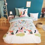 Parure de lit enfant tess rando coton bci mig taie 63x63 cm 140x200 cm Parure de lit enfant tess rando coton bci mig taie 63x63 cm 140x200 cm