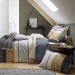 Linnea - parure de lit percale marlow taie 65x65 cm 140x200 cm Linnea - parure de lit percale marlow taie 65x65 cm 140x200 cm