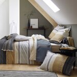 Linnea - parure de lit percale marlow taie 65x65 cm 240x220 cm