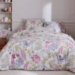 Linnea - parure de lit satin de coton ana�s multicolore taie 65x65 cm 240x220 cm