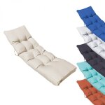 Linxor - coussin matelassé pour bain de soleil, transat - 185 x 60 cm - beige Linxor - coussin matelassé pour bain de soleil, transat - 185 x 60 cm - beige