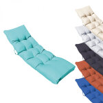 Coussin matelass� pour bain de soleil, transat - 185 x 60 cm - bleu turquoise - linxor