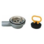 Lira - bonde �vier inox coud�e � embo�tement par t�tine, sortie diam�tre 25 mm
