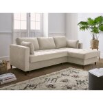 Lisa design - anna - canap� d'angle droit - 4 places - convertible avec coffre - en velours