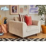 Lisa design - rune - fauteuil - en velours ctel - beige