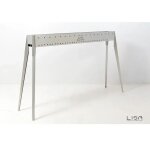 Lisa miami 1200 barbecue au charbon de bois en acier inoxydable pour les r�tis