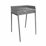 Lisa vesuvio 60x40 barbecue portable au charbon de bois en fer aluminis�