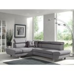 Bestmobilier - lisbona - canap d'angle gauche convertible - 5 places - avec ttires