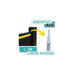 Cloture&jardin - liser� aluminium gris anodis�