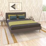 Le quai des affaires - lit 140x190 sommier inclus gwendal gris fonc