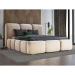 Merkad lit coffre 180x200 cm, lit adulte avec rangement - beige (magic velvet 2201) Merkad lit coffre 180x200 cm, lit adulte avec rangement - beige (magic velvet 2201)
