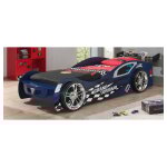 Les tendances - lit 90x200 grand turismo sommier inclus vipack car beds - bleu Les tendances - lit 90x200 grand turismo sommier inclus vipack car beds - bleu
