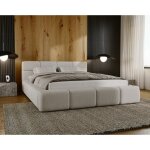 Emporius - lit adulte 160x200 oslo - lit double, lit de chambre  coucher - sommier  lattes, tte de ...