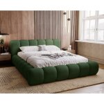 Emporius - lit adulte 180x200 cloud, mousse �paisse, styl�, design lit double - lit avec sommier - vert ...