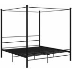 Bonnevie - lit adulte pour 2 personnes, lit à baldaquin, assemblage facile, noir métal 180x200 cm oib3531e ... Bonnevie - lit adulte pour 2 personnes, lit à baldaquin, assemblage facile, noir métal 180x200 cm oib3531e ...