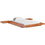 Maison chic - lit adulte contemporain cadre de lit futon japonais bois d'acacia massif 100x200 cm 20916 ...