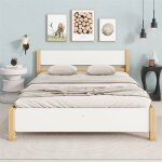 Fortuna lai - lit adulte double en bois - cadre en pin avec tte de lit et sommier  lattes lit en mdf ...