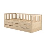 Vipack - lit banquette 90x200 cm avec 4 tiroirs naturel - fizry Vipack - lit banquette 90x200 cm avec 4 tiroirs naturel - fizry