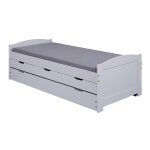 Paris prix - lit banquette enfant en bois 'rob' 90x190cm blanc