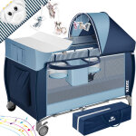 Kidiz® lit bébé 3 en 1 lit de voyage combiné lit bébé avec matelas à langer moustiquaire parc bébé de ... Kidiz® lit bébé 3 en 1 lit de voyage combiné lit bébé avec matelas à langer moustiquaire parc bébé de ...
