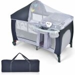 Goplus - lit bébé, berceau cododo bébé avec moustiquaire, lit d'enfant avec 2 roulettes à frein, lit ... Goplus - lit bébé, berceau cododo bébé avec moustiquaire, lit d'enfant avec 2 roulettes à frein, lit ...