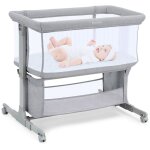 Yoleo - lit bb cododo 3 en 1, lit parapluie  10 kg, hauteur rglable 7 niveaux, avec matelas, ct ...