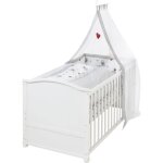 Lit b�b� �volutif roba adam et eule 70 x 140 cm blanc - ensemble complet