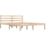 Lit bois de pin massif 120x190 petit double