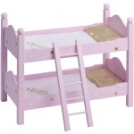 Lit bunk bunk bunk bunk d'olivia's little world 18  poll wooden avec chelle rose