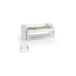 Lit bureau modulable 90x200 cm blanc Lit bureau modulable 90x200 cm blanc