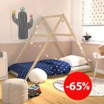 Le quai des affaires - lit cabane apache 90x190 + 1 sommier / naturel / 208x100x148 Le quai des affaires - lit cabane apache 90x190 + 1 sommier / naturel / 208x100x148