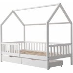 Happy garden - lit cabane pour enfant 190x90cm blanc avec tiroirs marceau Happy garden - lit cabane pour enfant 190x90cm blanc avec tiroirs marceau