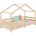 Idimex - lit cabane rena 90 x 190 cm, en pin massif naturel