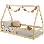 Idimex - lit cabane tami 70 x 140 cm, en pin massif naturel Idimex - lit cabane tami 70 x 140 cm, en pin massif naturel