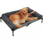 Bingo paw - lit camp chien surlev - lit de camp pour chien transat en tissu oxford avec rebords et ...