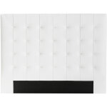 Tête de lit capitonnée blanc cassé 160 cm halciona Tête de lit capitonnée blanc cassé 160 cm halciona