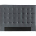 Tête de lit capitonnée gris foncé l160 cm halciona Tête de lit capitonnée gris foncé l160 cm halciona