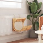 Vidaxl ? lit pour chats avec coussin jacinthe d'eau 37 x 20 x 20 cm ? cadre en m�tal ? fixation sur radiateur ...